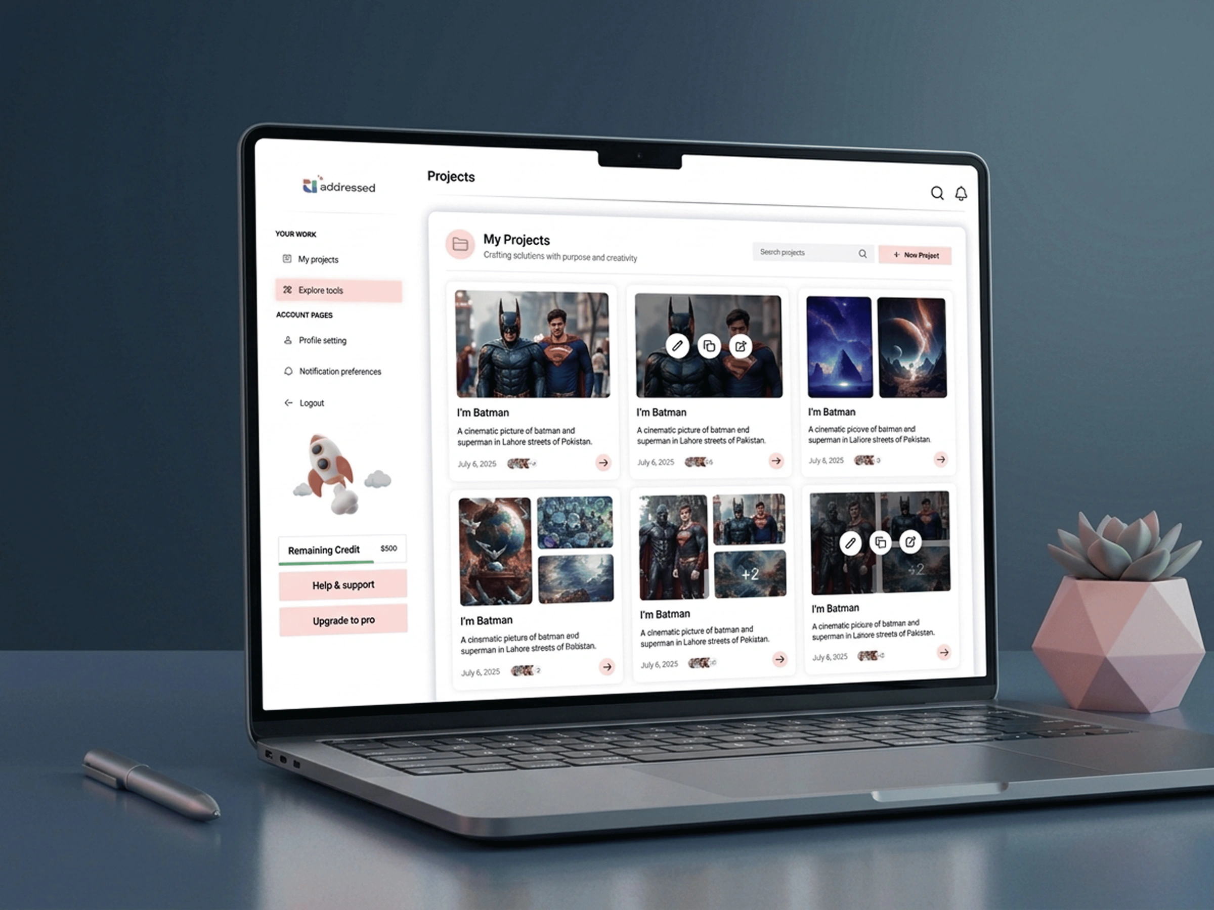 Dashboard Interface
