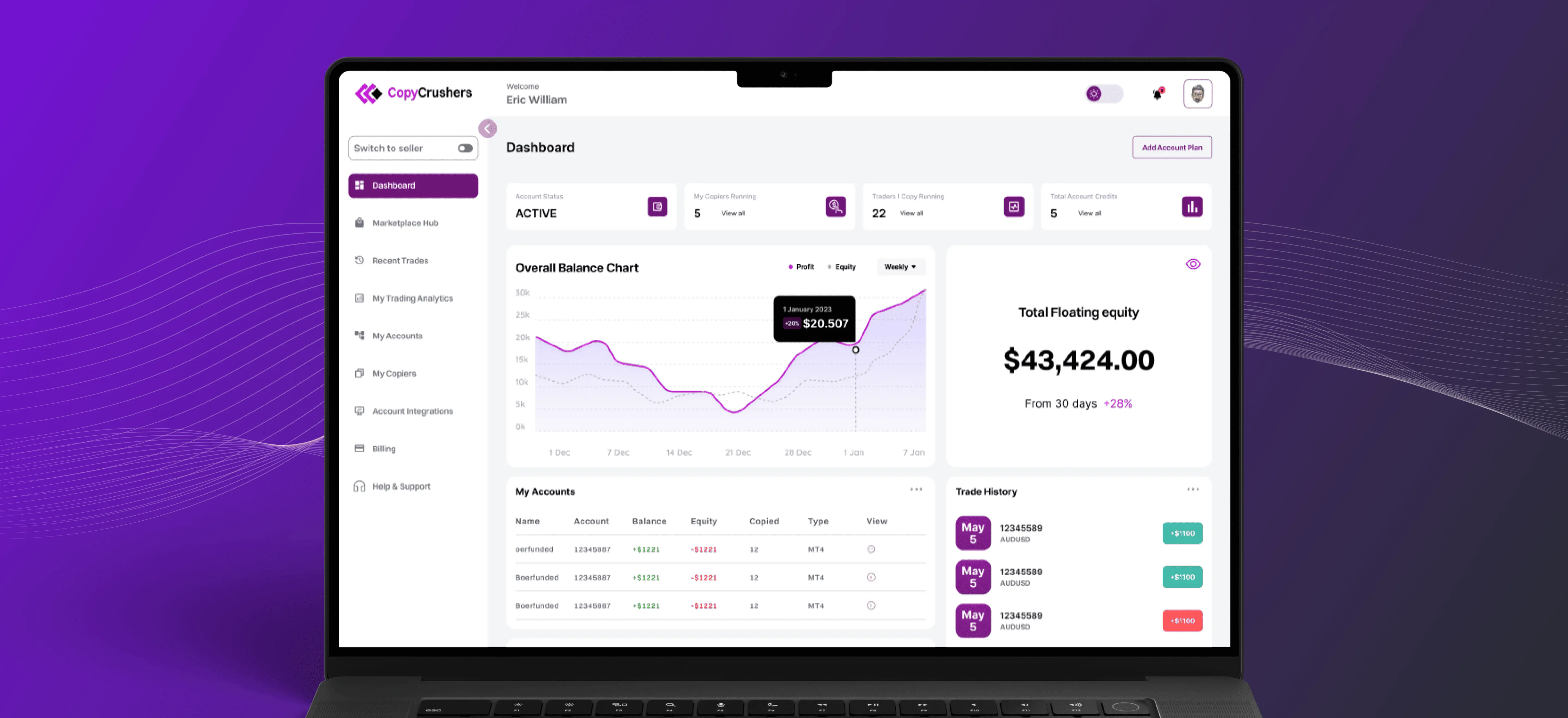 Dashboard Interface